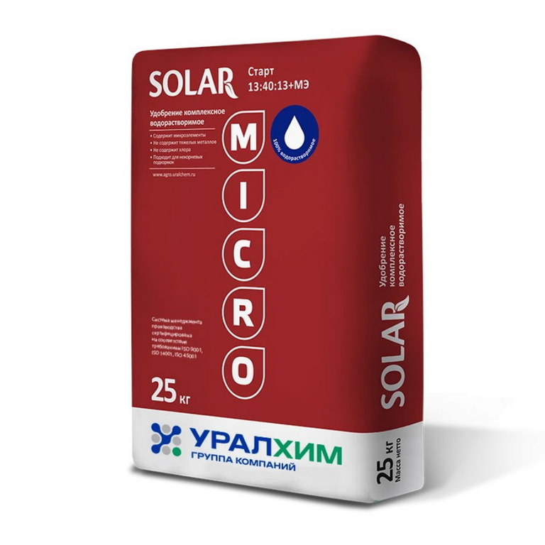 Удобрение Солар Старт SOLAR Start 13.40.13+МЭ Уралхим 1 кг
