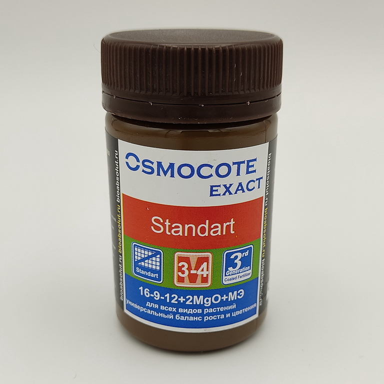 Osmocote Exact Standard 3-4 мес NPK 16-9-12+2MgO+МЭ гранулы 50 мл/70 г